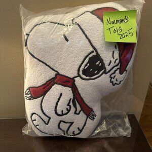 Snoopy With Red Scarf Stocking Hat Decorative Pillow NWT in Bag